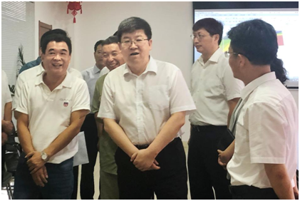 淮南市市委書(shū)記任澤鋒一行蒞臨?；垂緟⒂^(guān)考察